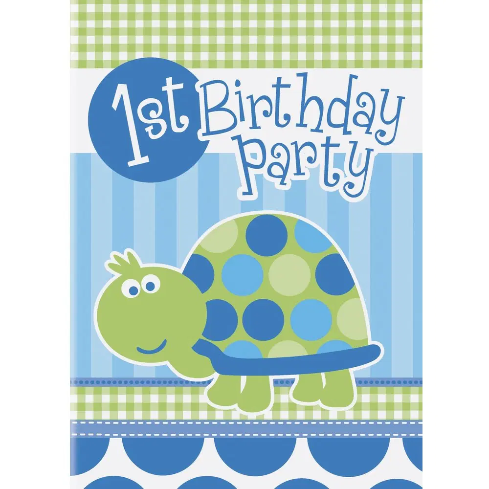 FIRST%20BIRTHDAY%20TURTLE%20DAVETİYE%20(8%20AD)