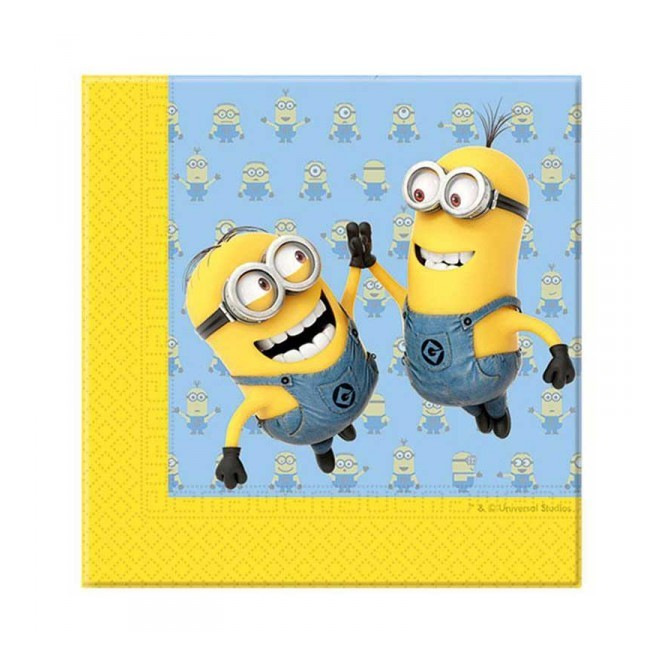 MINIONS%20KAĞIT%20PEÇETE%2033x33%20cm%20(20AD)