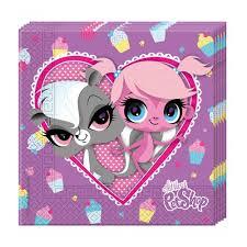 LITTLEST PETSHOP CUPCAKE KAĞIT PEÇETE 33X33 cm (20 AD)