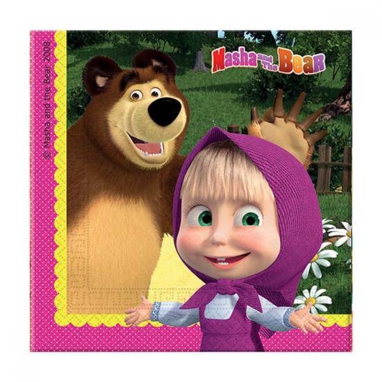 MASHA AND THE BEAR KAĞIT PEÇETE 33x33 cm (20AD)