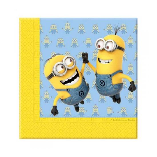 MINIONS KAĞIT PEÇETE 33x33 cm (20AD)