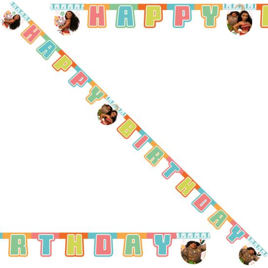 MOANA HAPPY BIRTHDAY BANNER (2,10m)