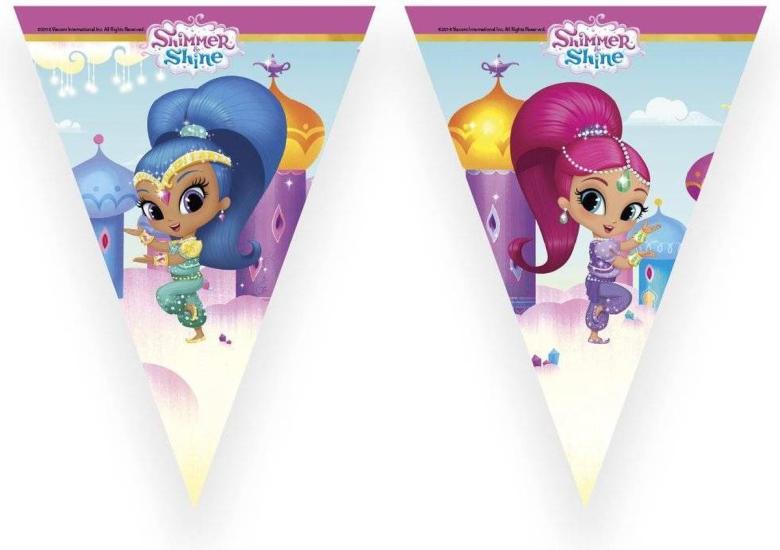 SHIMMER AND SHINE ÜÇGEN BAYRAK SET