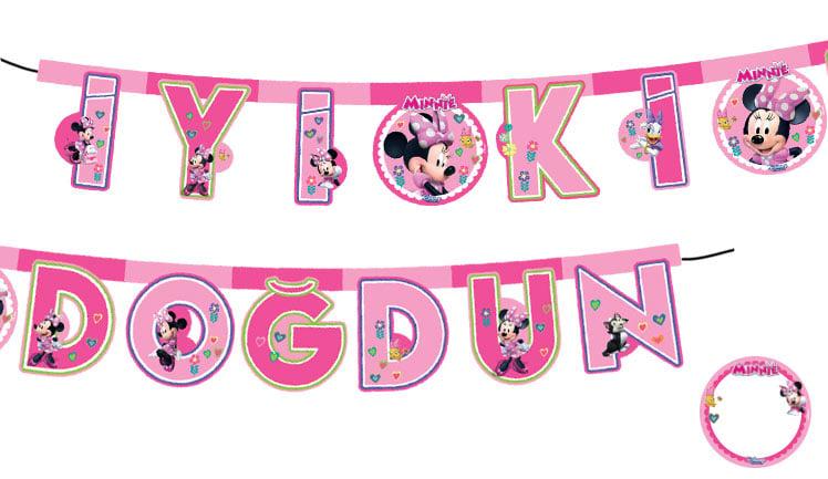 MINNIE HAPPY HELPERS KİŞİSEL HARF BANNER