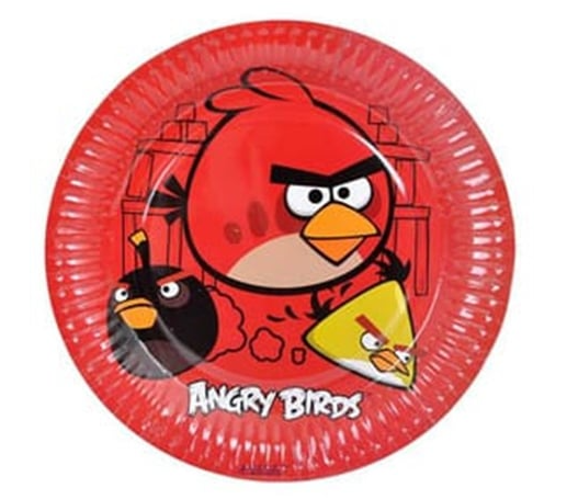 ANGRY BIRDS KLASİK TABAK 23 CM (8 AD)