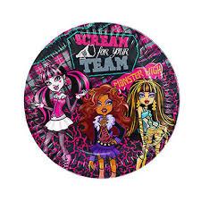 MONSTER HIGH KLASİK LİSANSLI TABAK 23 CM (8 AD)